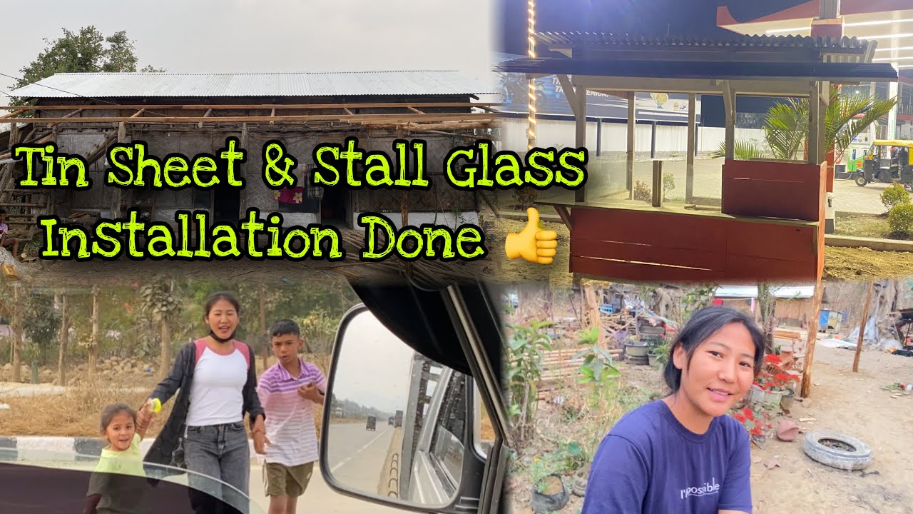 Roof Complete! Tin Sheet & Stall Glass Installation Done 🎊 🎉