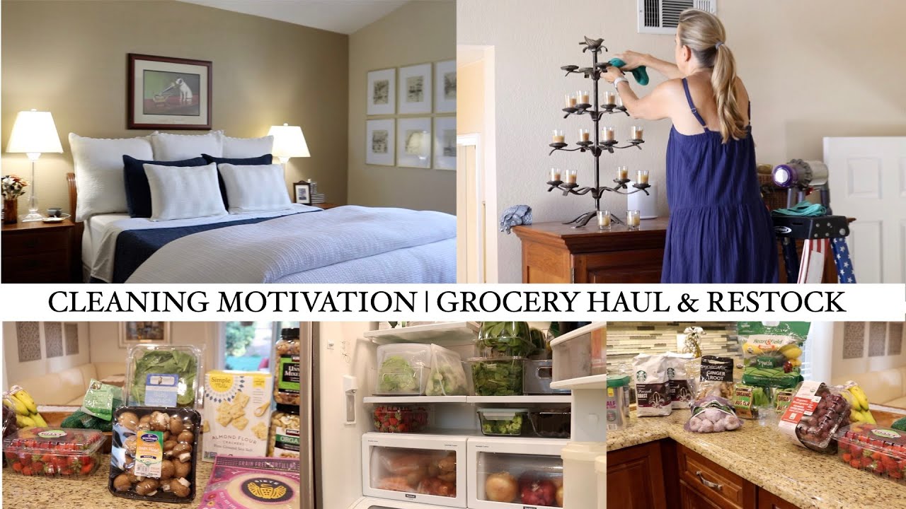 CLEANING MOTIVATION | GROCERIES | FRIDGE ORGANIZATION