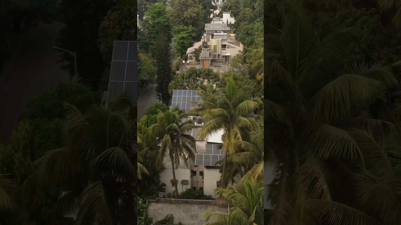 This isn&rsquo;t Kerala 🌴 ! Rooftop Solar Power System | Solar Power System For Home | Aerial View