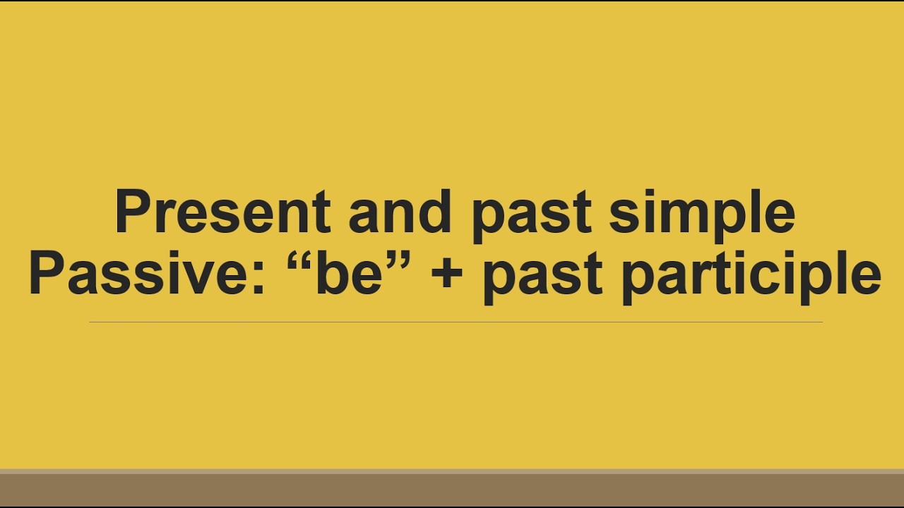A2 English Grammar Lesson 25 | Present & Past Simple Passive Voices | Learn English with Aime