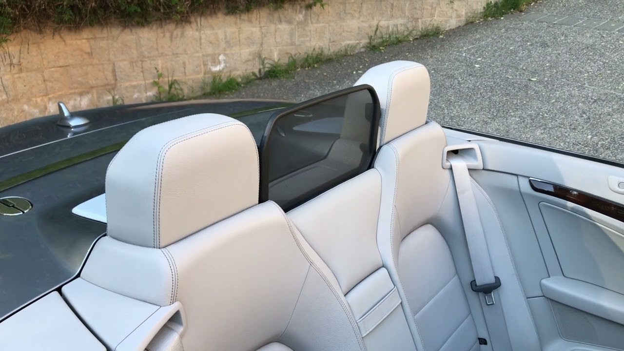 2011 Mercedes-Benz E350A Convertible - Wind deflector/headrest raise lower
