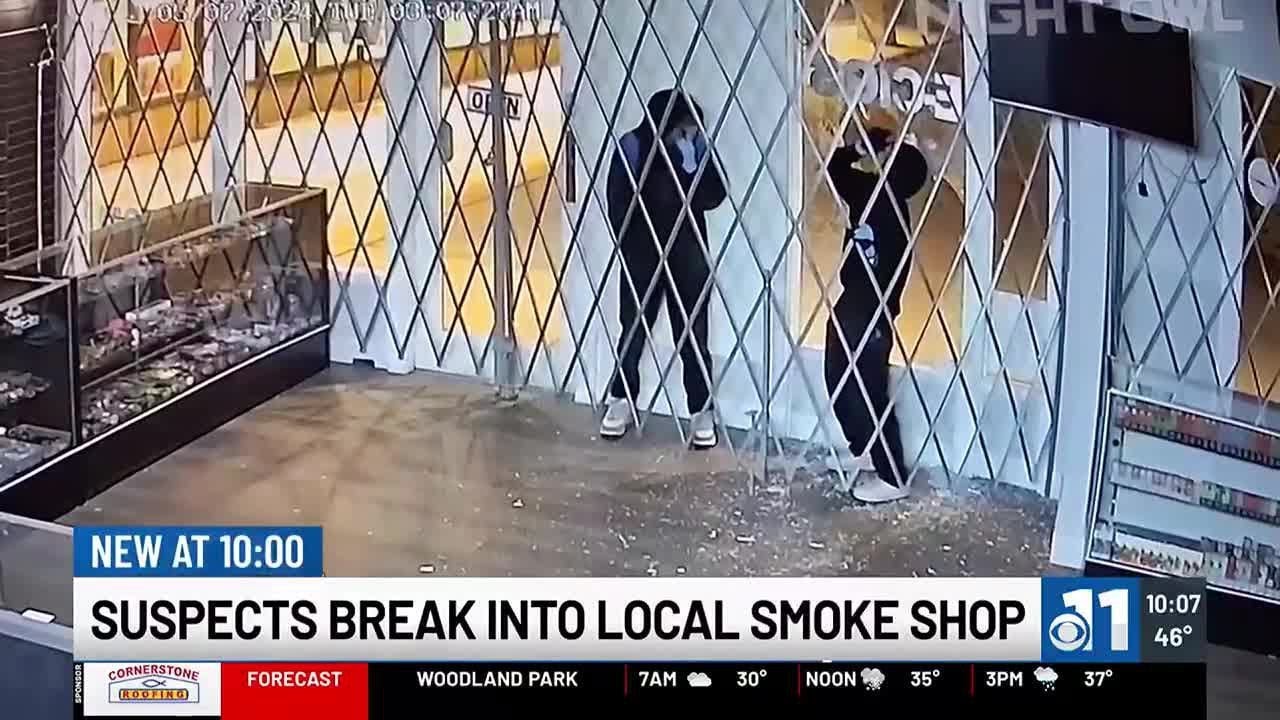 WATCH: Brazen crooks break into Colorado Springs smoke shop