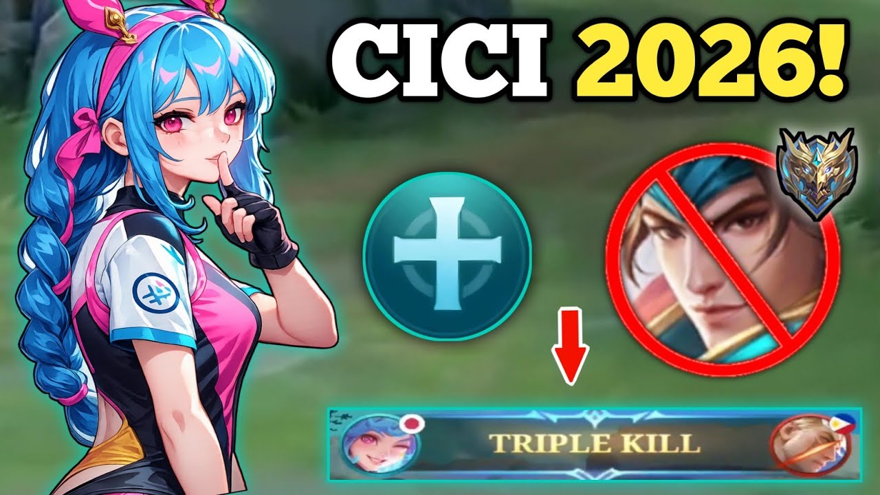 CICI BROKEN EMBLEM VS. ZILONG! (no cooldown!💀) CICI BEST BUILD GAMEPLAY 2026 -MLBB