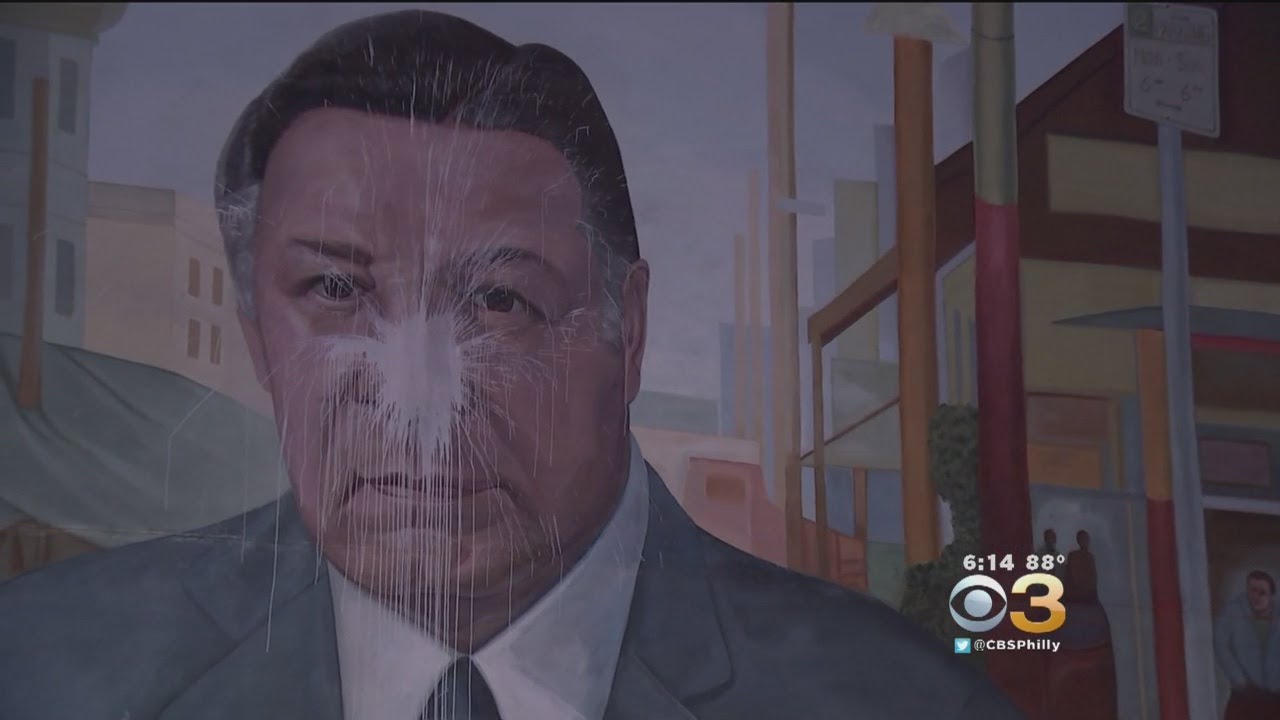 Person In Custody Following Vandalism Of Frank Rizzo Mural