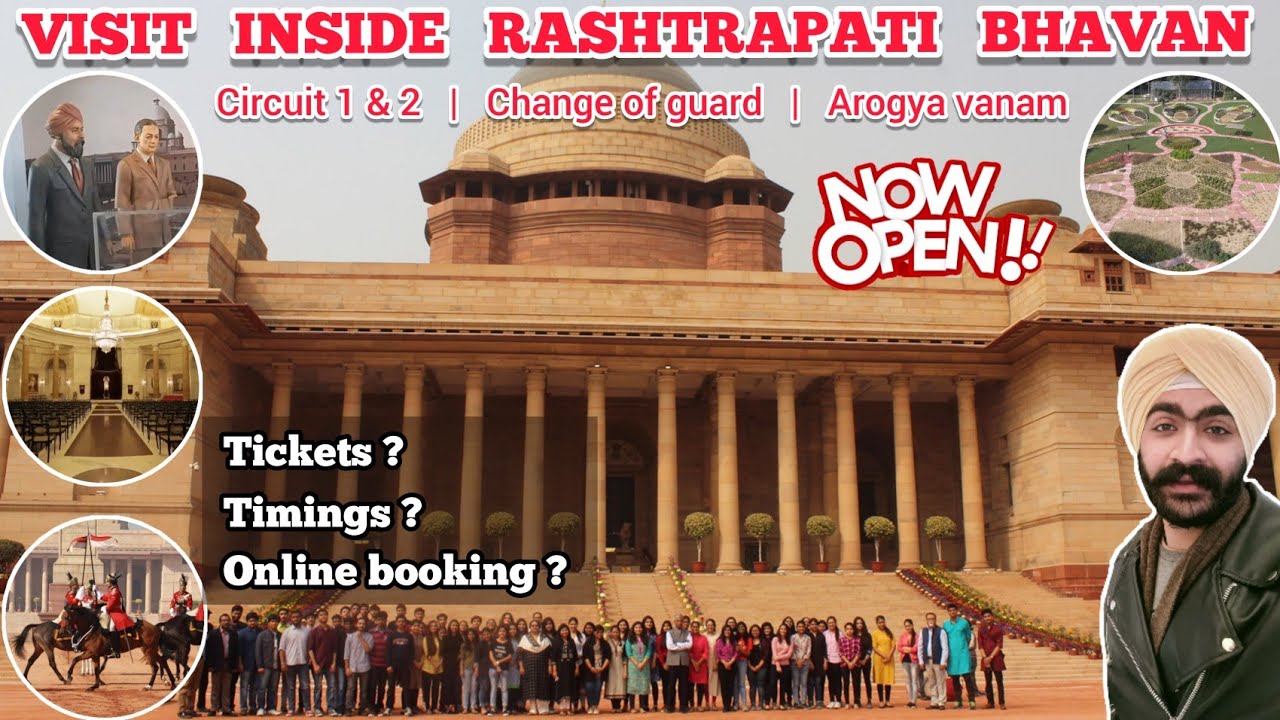 Rashtrapati bhavan circuit 1, 2 & change of guard ceremony | Online booking process & all details