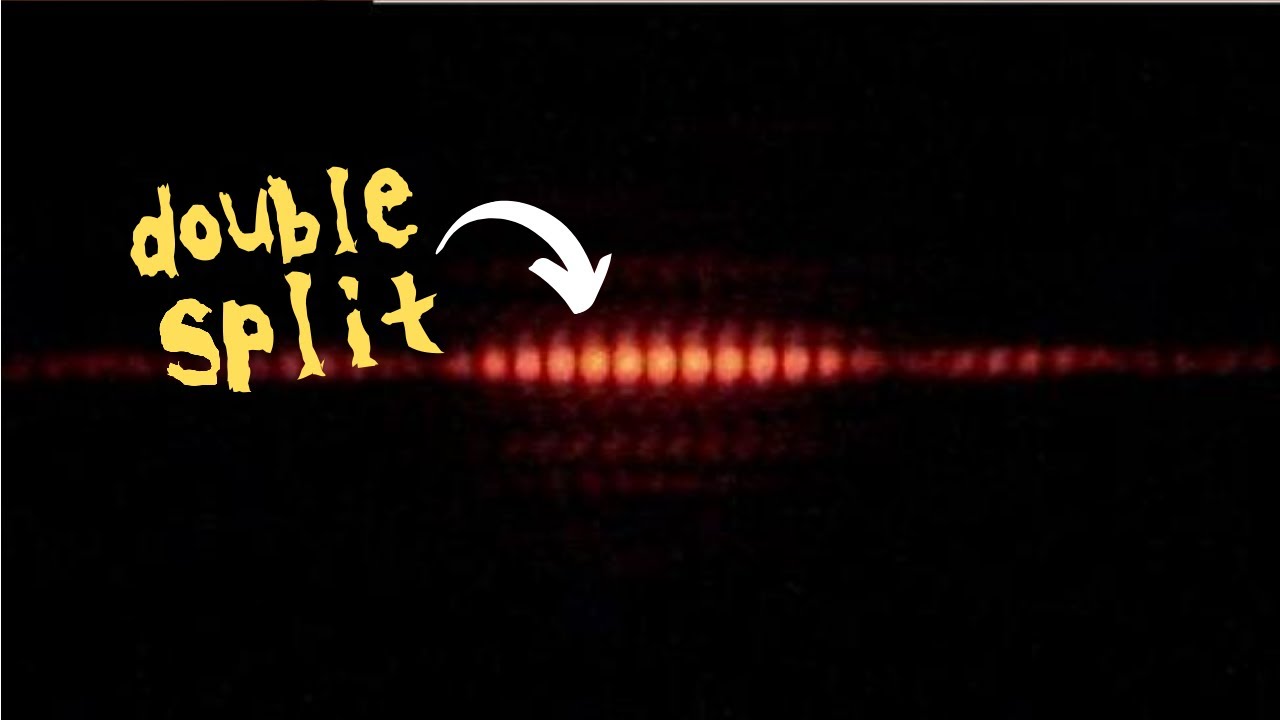 The double split experiment by Thomas young.