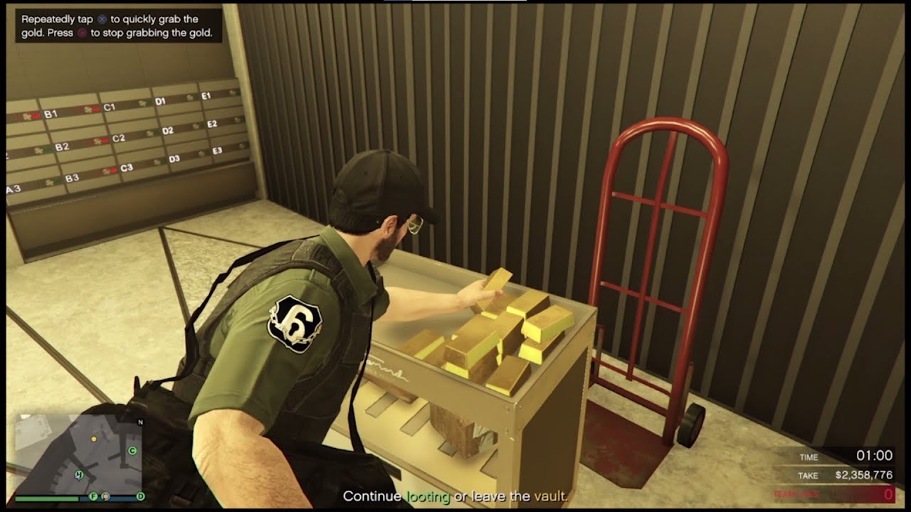 GTA Online Casino Heist:Stealing Gold $3,000,000 By Only 2 Players | Big Con (Hard Mode)