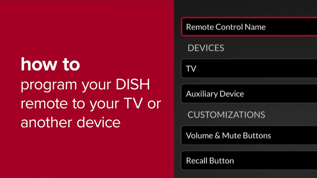 How to Program Your DISH Remote to a TV or Another Device
