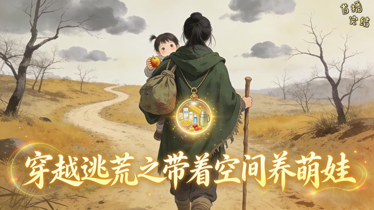 《穿越逃荒之带着空间养萌娃》成为古代逃荒孤女，好不容易熬过雪灾，又被告知战祸即将来临，只好整理物资，和老公带着萌娃一起开始逃难旅程#有声漫画#穿越#爽文#种田#逃荒