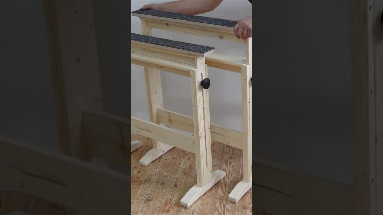 H&ouml;henverstellbarer Holzbock selbst bauen &ndash; einfach & g&uuml;nstig #DIY