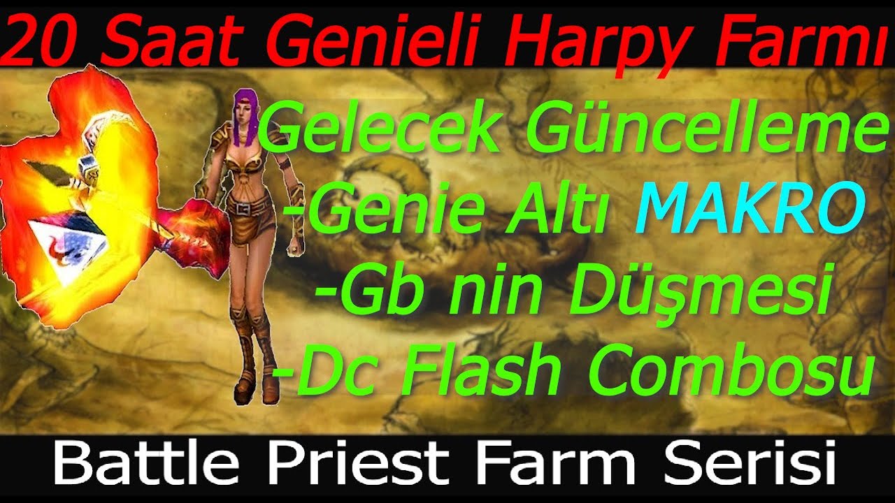 Knight Online Bp 20 Saat Genie Harpy Farmı | Genie Altı Makro | Oyun Kaptanı Güncel Farm Slotları