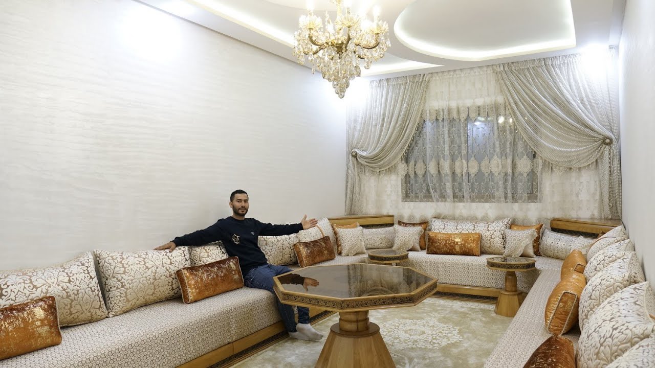 فخامة الصالون المغربي كان ممكن ترحب بكم  طلامط بروكار مطلاسي 0676916735 محمد