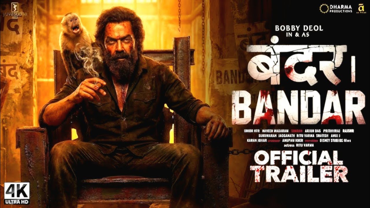 BANDAR : Official Trailer (2026) | Bobby Deol | Hritik Roashan | Yash Raj Films | New BollywoodMovie