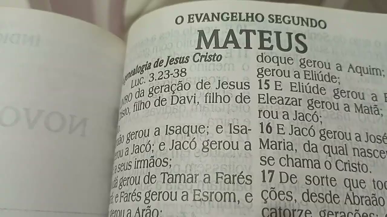 Mateus capítulo 1 versículo 18 Reflexão sobre o nascimento de Jesus Cristo