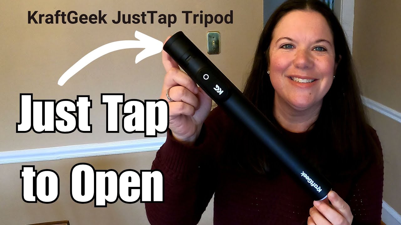 KraftGeek Just Tap - The Best Phone Tripod with Auto Open!