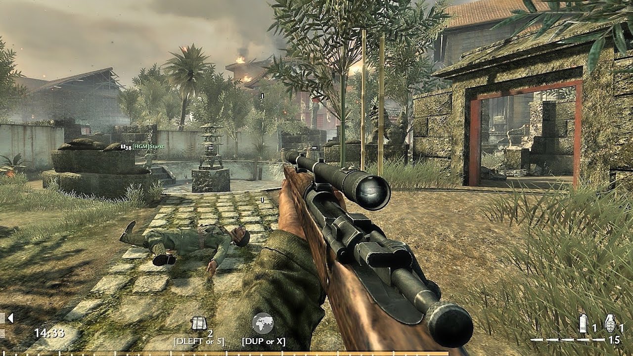 Call of duty: World at War SNIPING (Multiplayer Gameplay No Commentary)