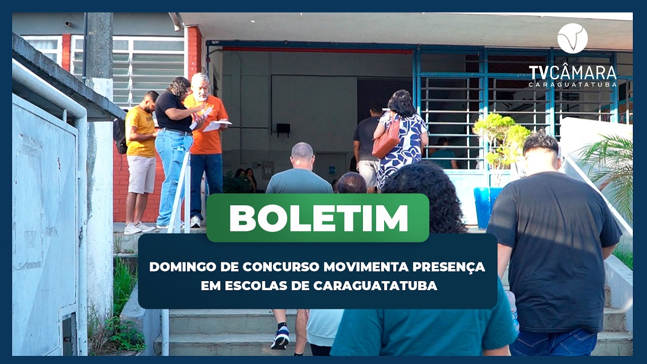 DOMINGO DE CONCURSO MOVIMENTA PRESENÇA EM ESCOLAS DE CARAGUATATUBA
