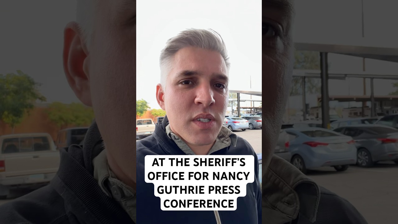 At the sheriff&rsquo;s office in Tucson for Nancy Guthrie press conference.