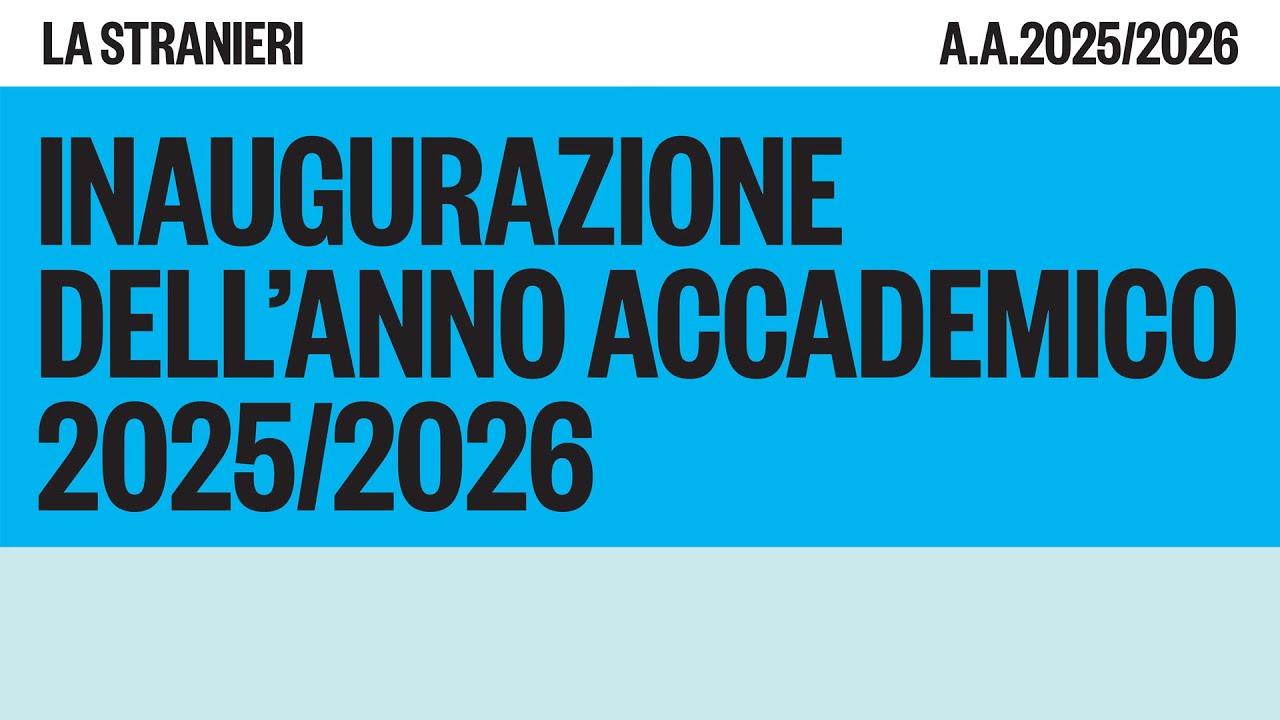 Inaugurazione anno accademico 2025/2026