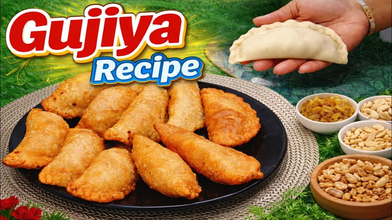 Perfect Sweet Gujiya Recipe | Halwai Style Crispy Gujiya | Indian Food 