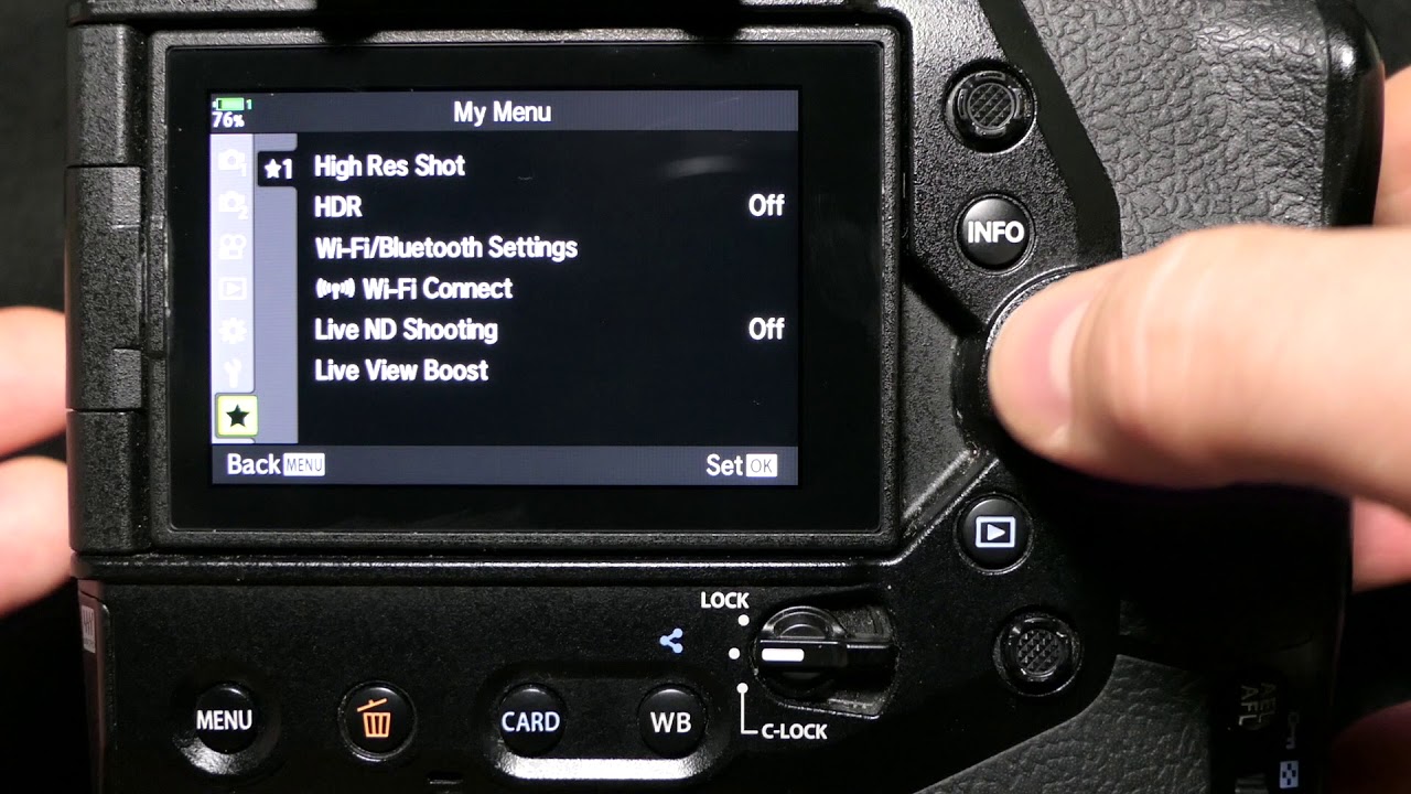 Olympus E-M1X tips: adding hi res shot to the drive menus