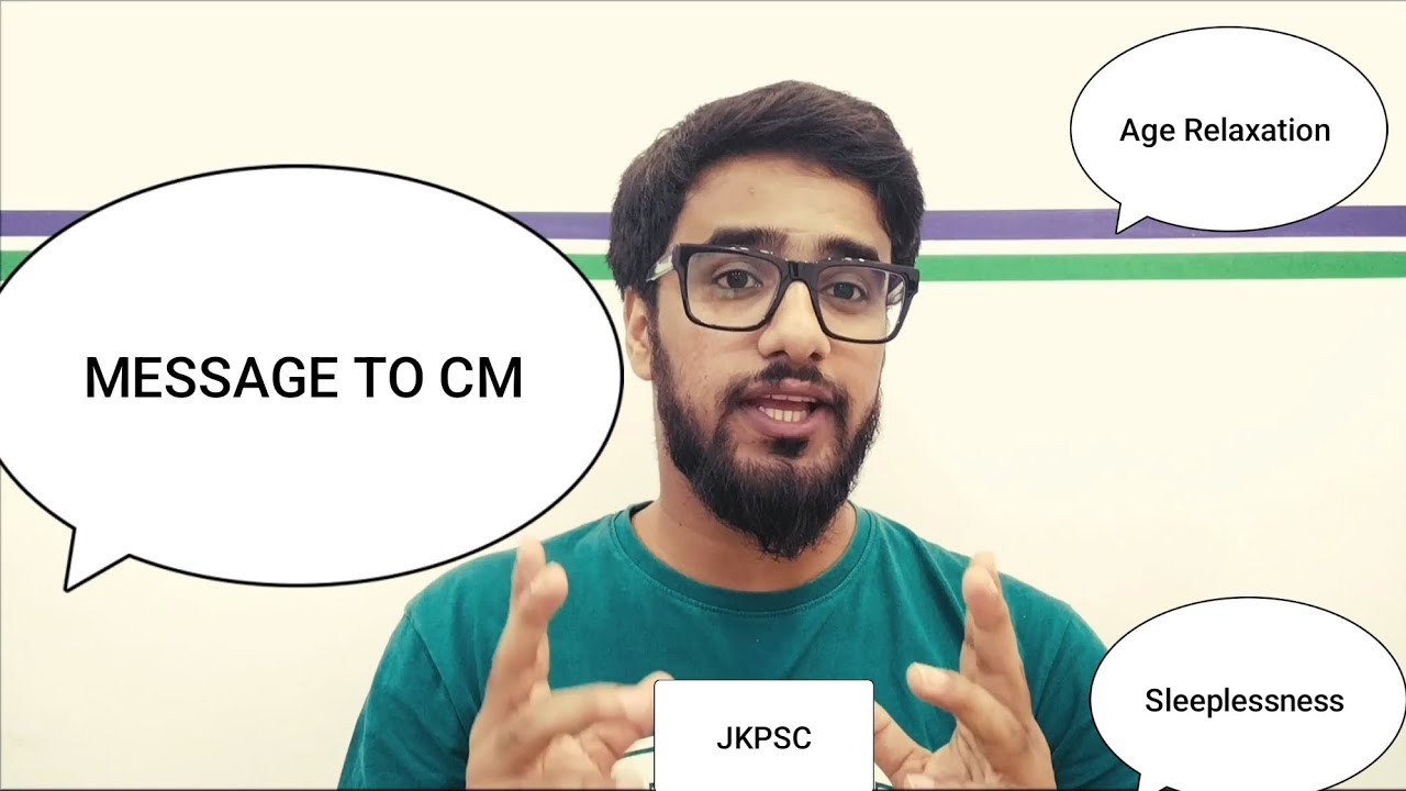 Message to CM J&K#agerelaxation#Jkpsc