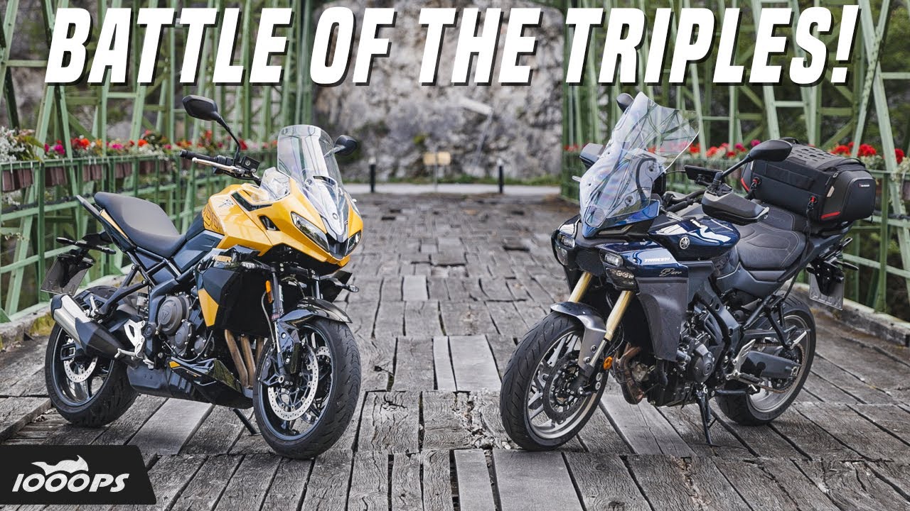 Yamaha Tracer 9 GT+ vs. Triumph Tiger  Sport 800 Comparison Test - Crossover Clash!