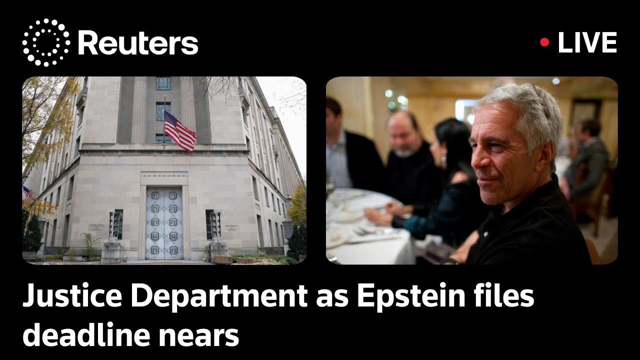 LIVE: View of Justice Department as Epstein files deadline nears