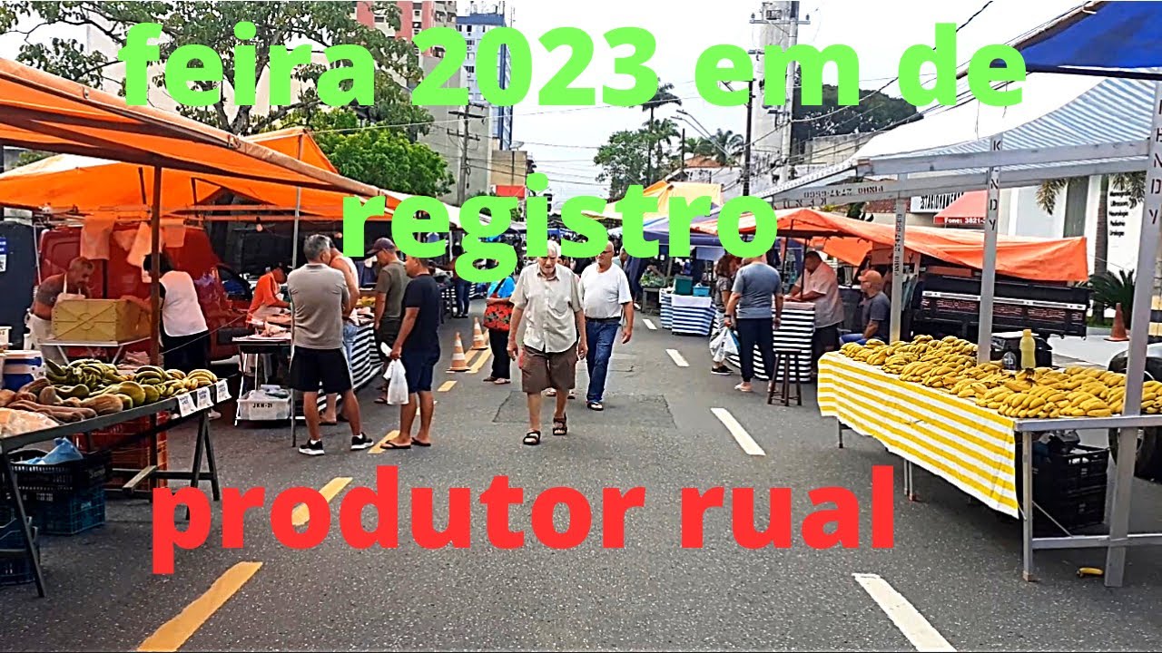 feira do produtor rural no centro de registro sp vale do ribeira