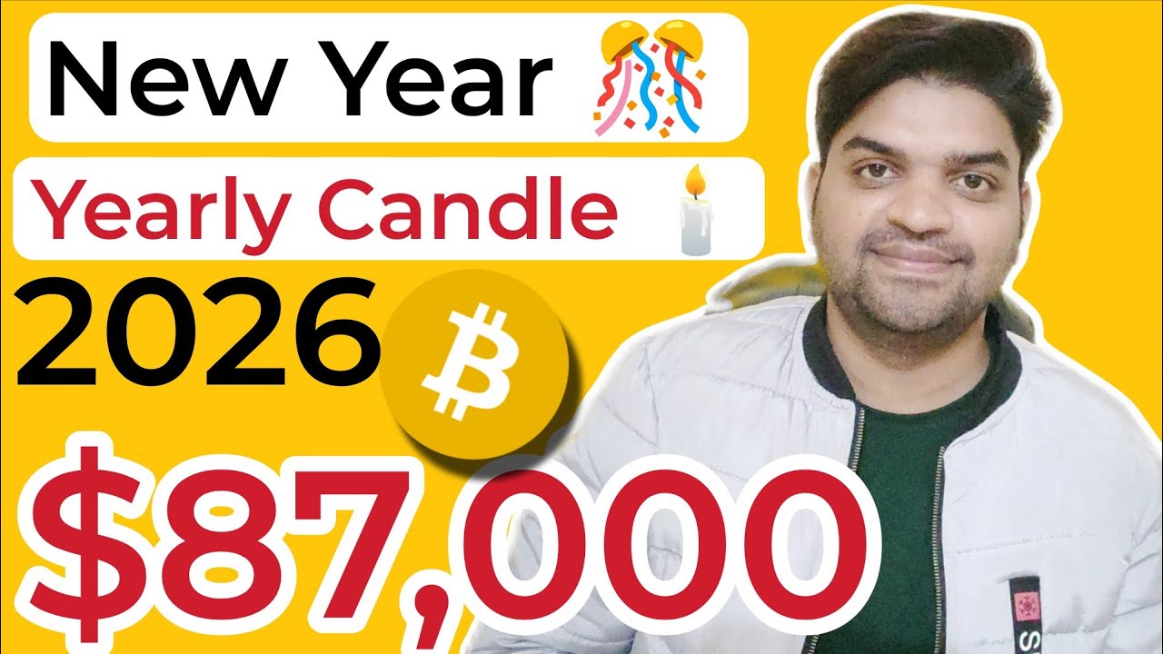 New Year 🎊 | Bitcoin yearly Candle Close $87,000 | Bitcoin News Updates 