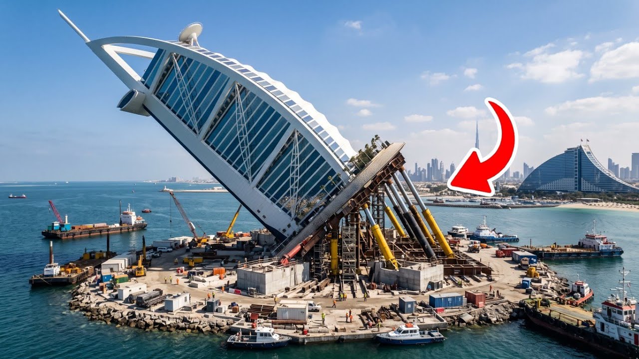 Как в Дубае построили невозможный отель Burj Al Arab стоимостью 1 миллиард долларов прямо в откры...