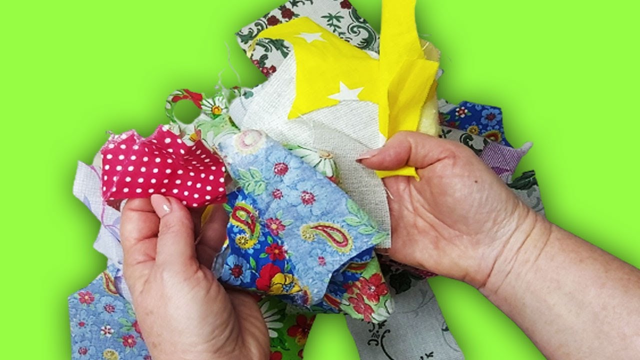 Вот зачем я оставляю даже маленькие кусочки ткани! Только взгляните на эту красоту!