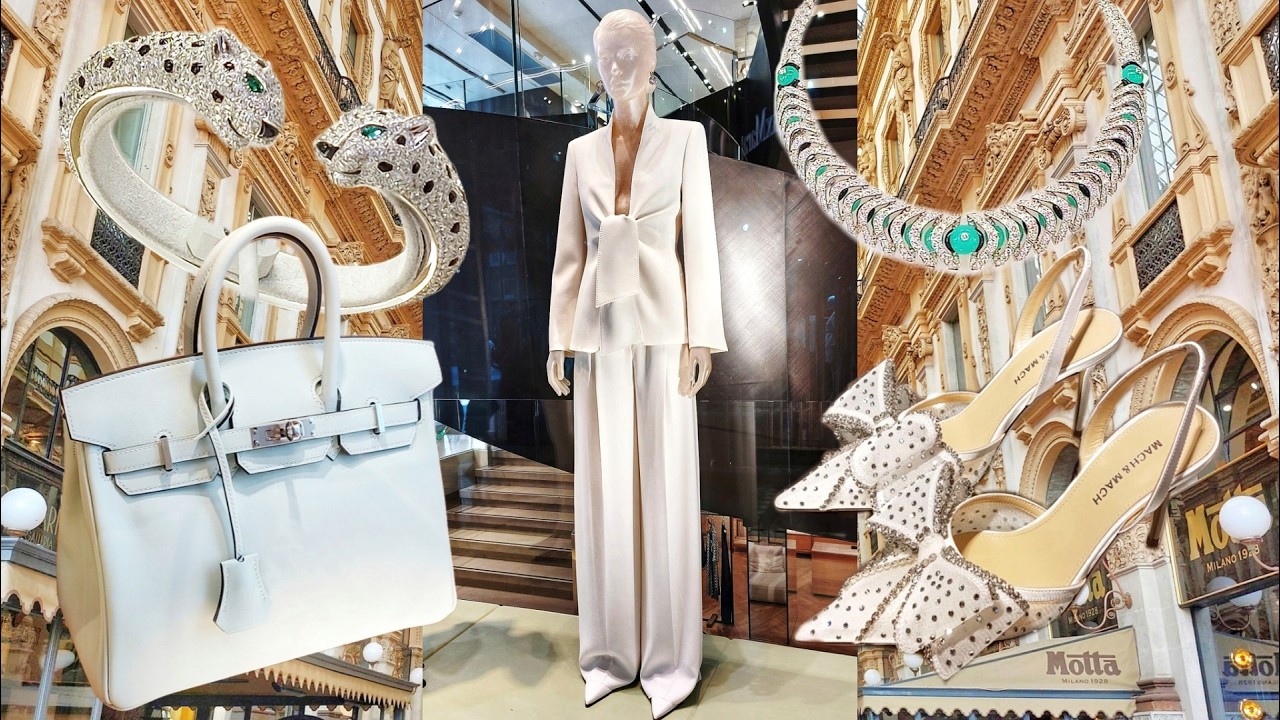 HERMES, CARTIER, MAX MARA..... Luxury Shopping in Milan Vlog 2025