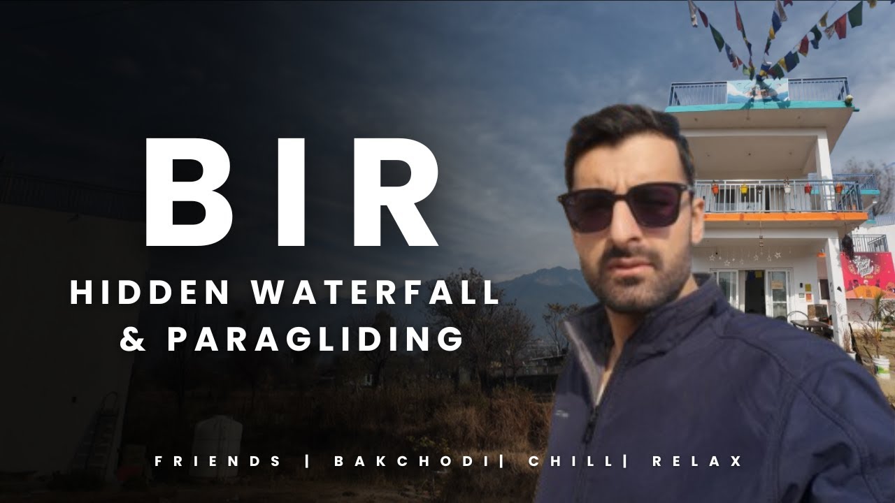 Hidden Waterfall | Paragliding | Social Monkey Homestay | Bir Vlog