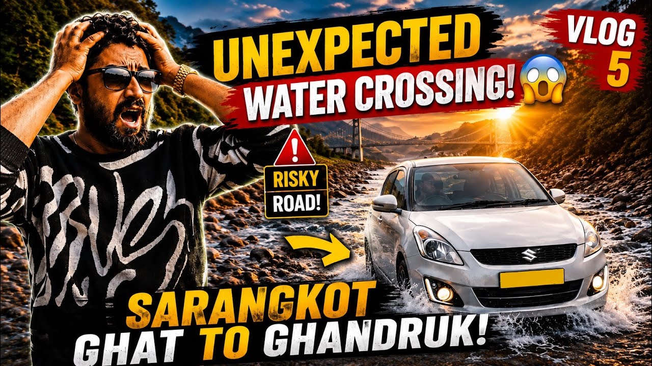 Kharab Road Ka Idea💡Tha Pr Water Crossing Ne Hila Dala😨| Nagpur to Nepal RoadTrip | @jattprabhjot