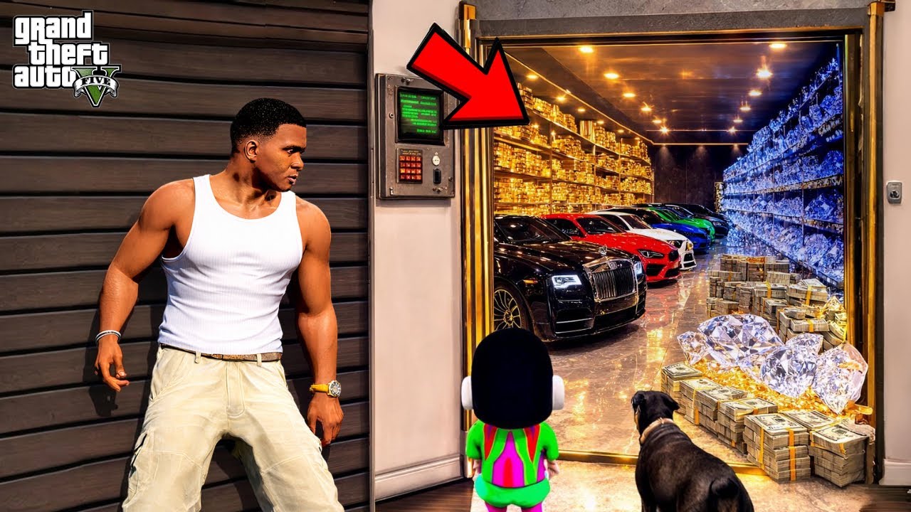 Franklin Found A Secret Bunker Inside His House in GTA 5 !