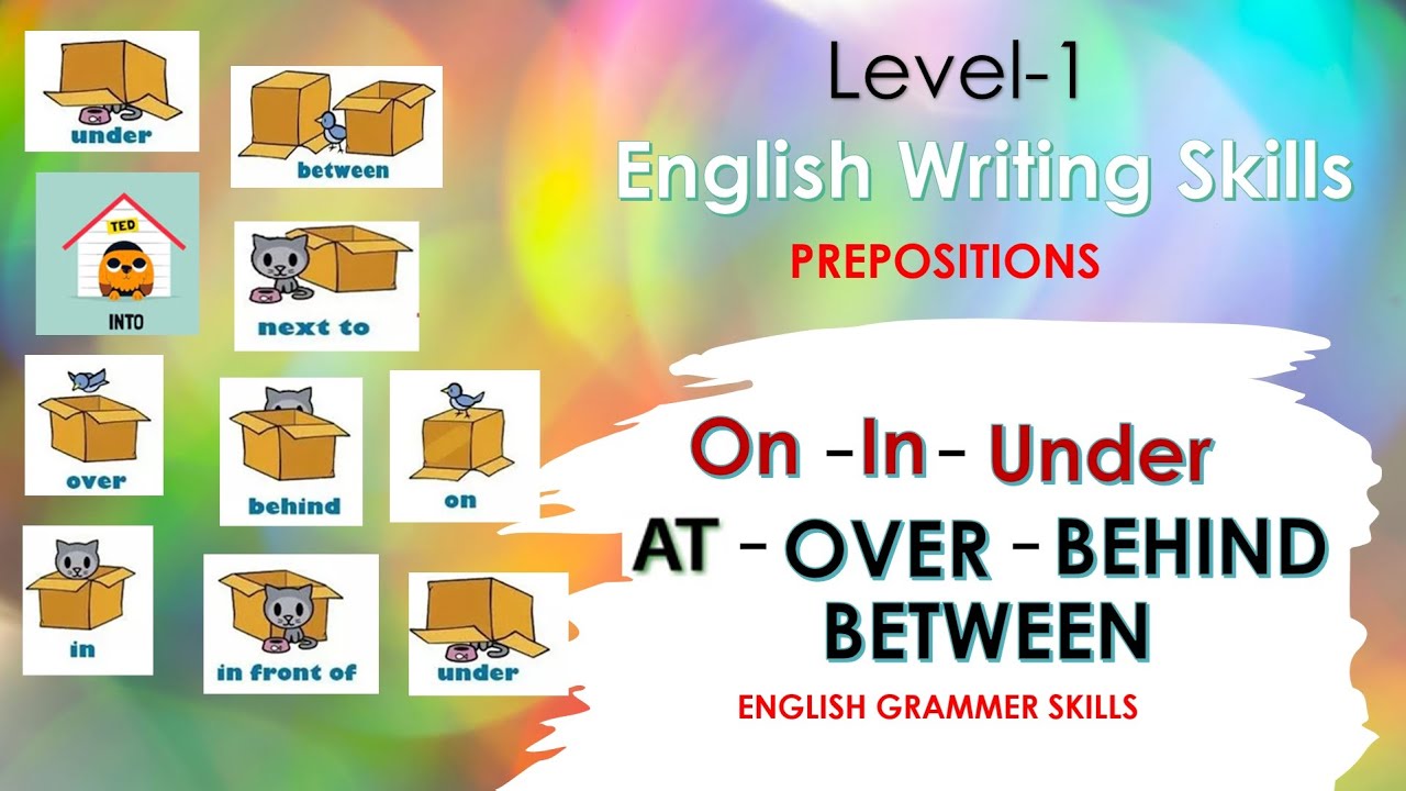 Level-1 Prepositions #spokenenglishbyvandy  #englishwritingskills