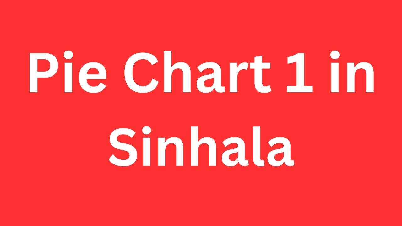Pie Chart 1  - How to Describe a Pie Chart