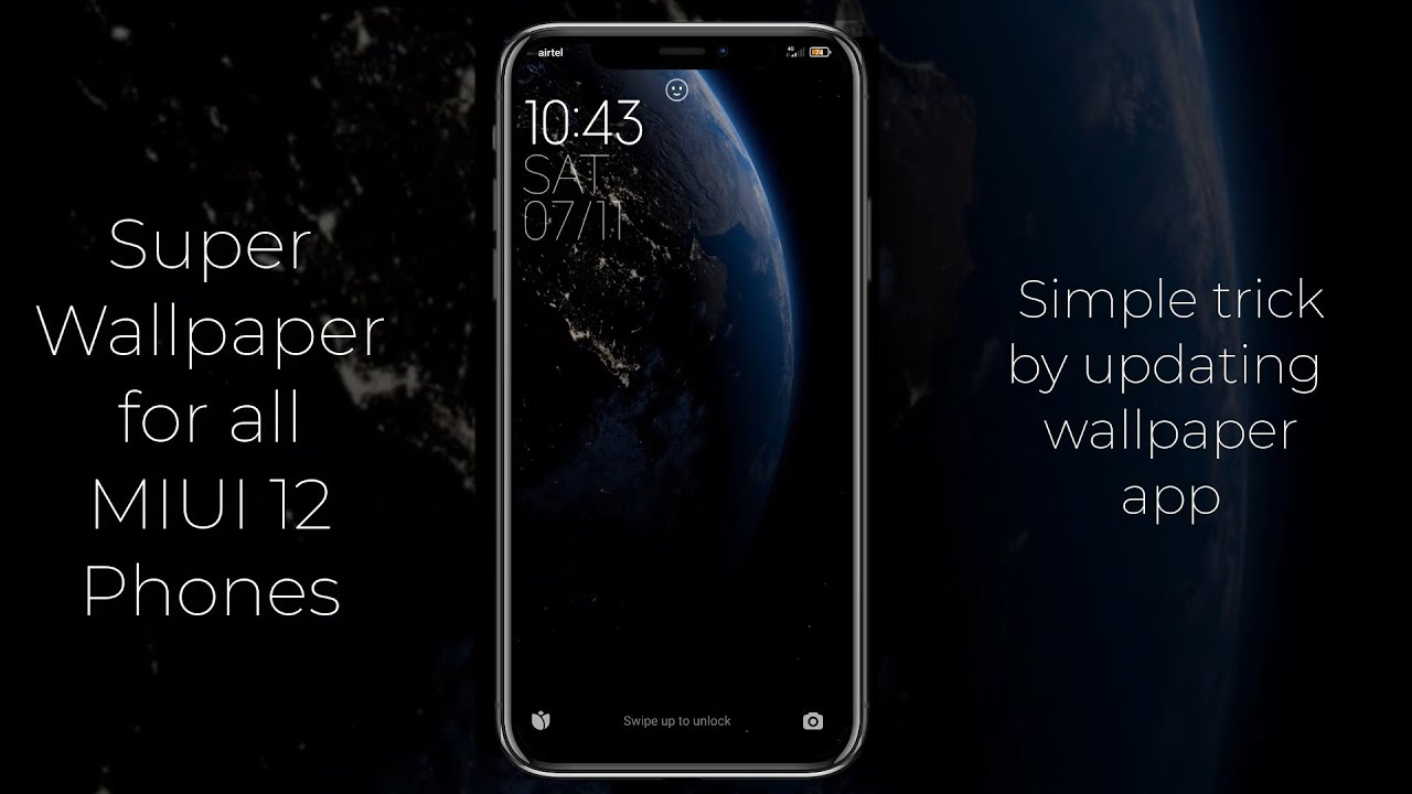 Super Wallpaper for MIUI 12 ( Poco f1, X2, M2 )