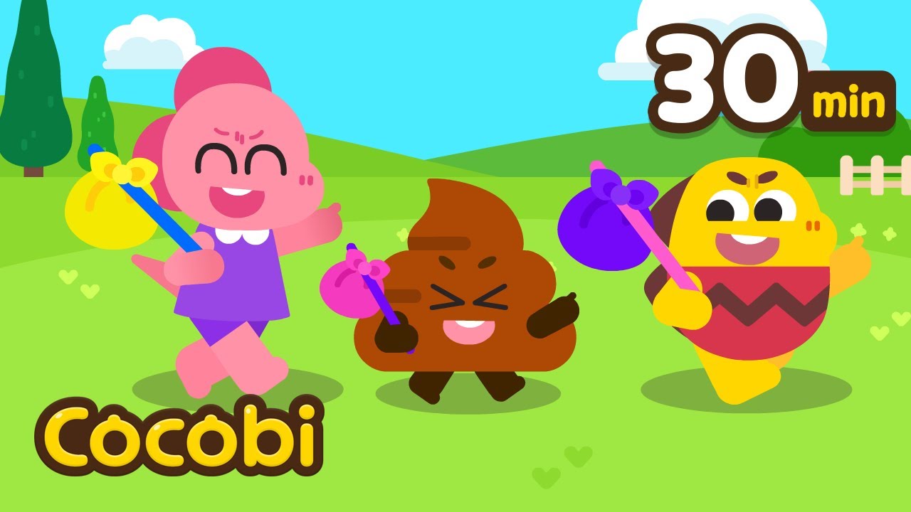 ¡Vamos a seguir el rastro de caca!🤣💩 | Canciones de Hábitos Saludables | Kids Songs | Cocobi
