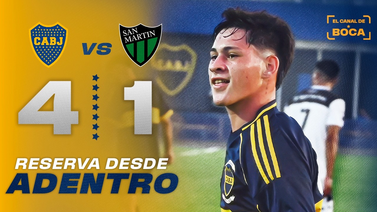La RESERVA de BOCA GOLEÓ a SAN MARTIN (SJ) | RESUMEN DESDE ADENTRO | EL CANAL DE BOCA