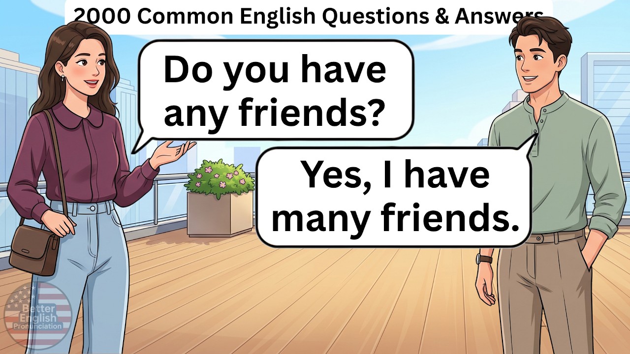 2000 Common English Questions & Answers | Learn to Speak English