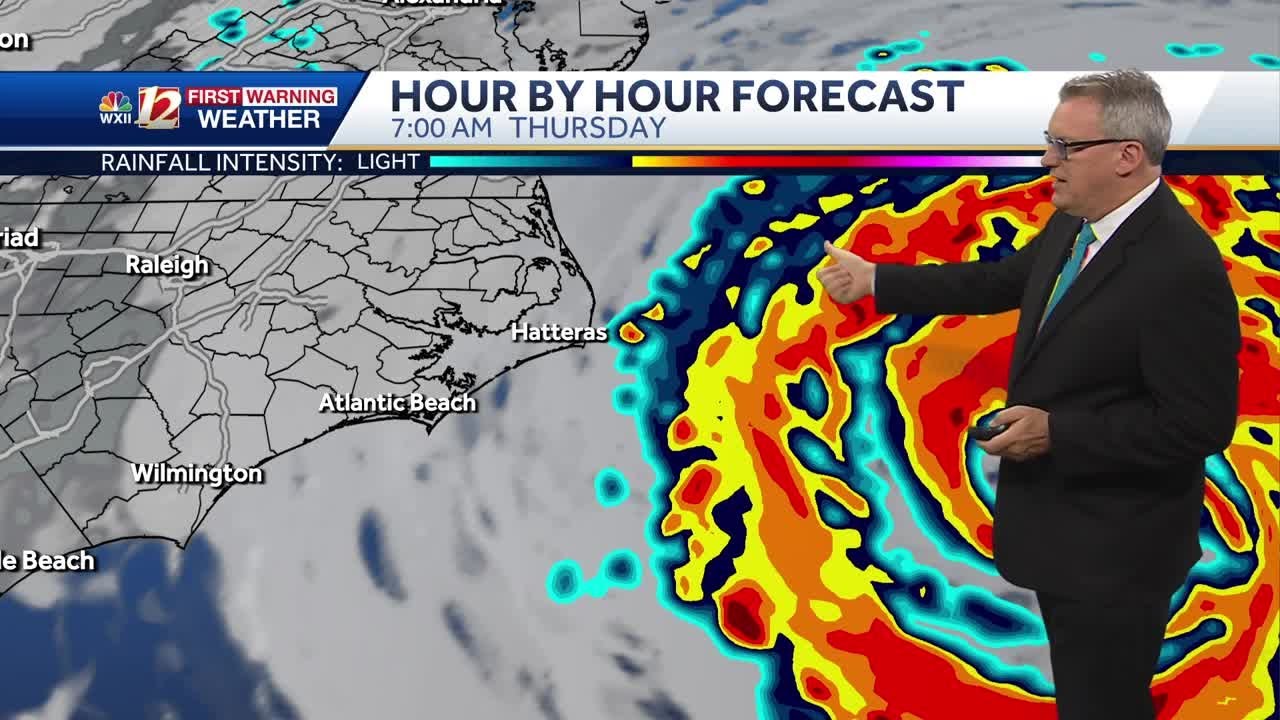 Hurricane Erin is expanding as it nears the North Carolina Coast