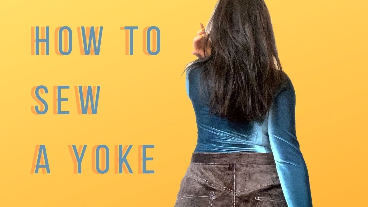 How to sew a yoke in to pants / sewing and pattern making