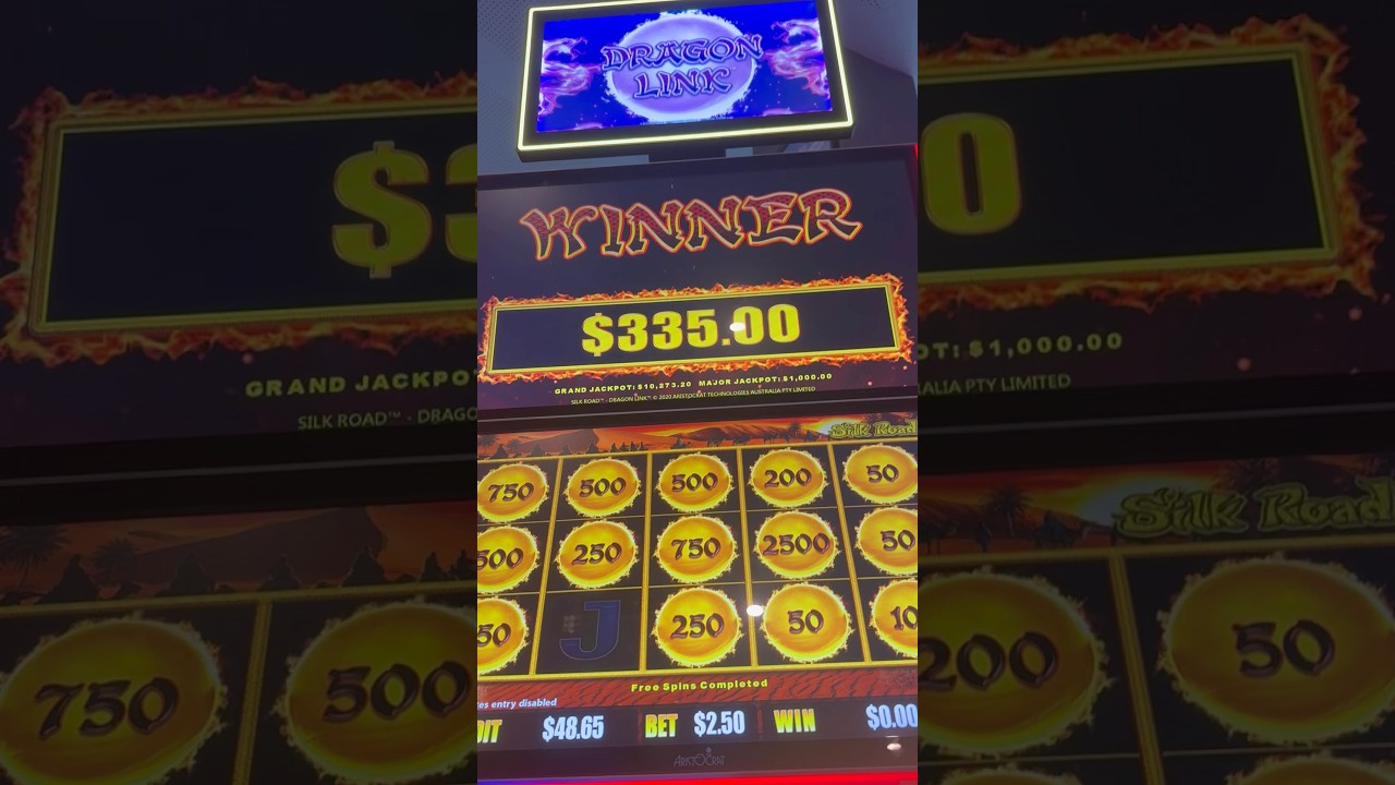 FREE SPINS IN SILK ROAD #casino #slotmachine #dragonlinkslotmachine #shortvideo
