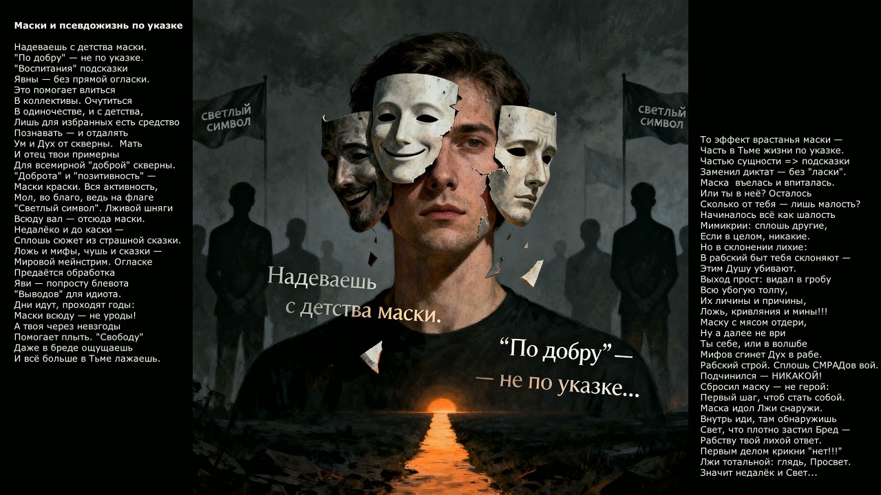 Маски и псевдожизнь по указке