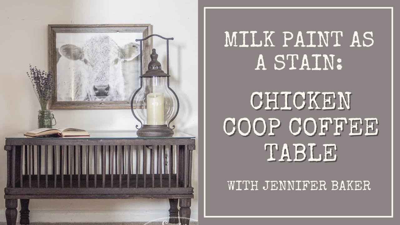 Milk Paint as a Stain: Chicken Coop Coffee Table | Miss Mustard Seed's Milk Paint