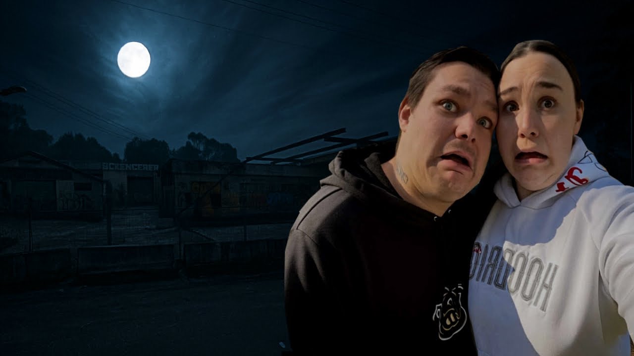 WE EXPLORED an ABANDONED PETROL STATION & MECHANICS at NIGHT! (Eerie things found!)