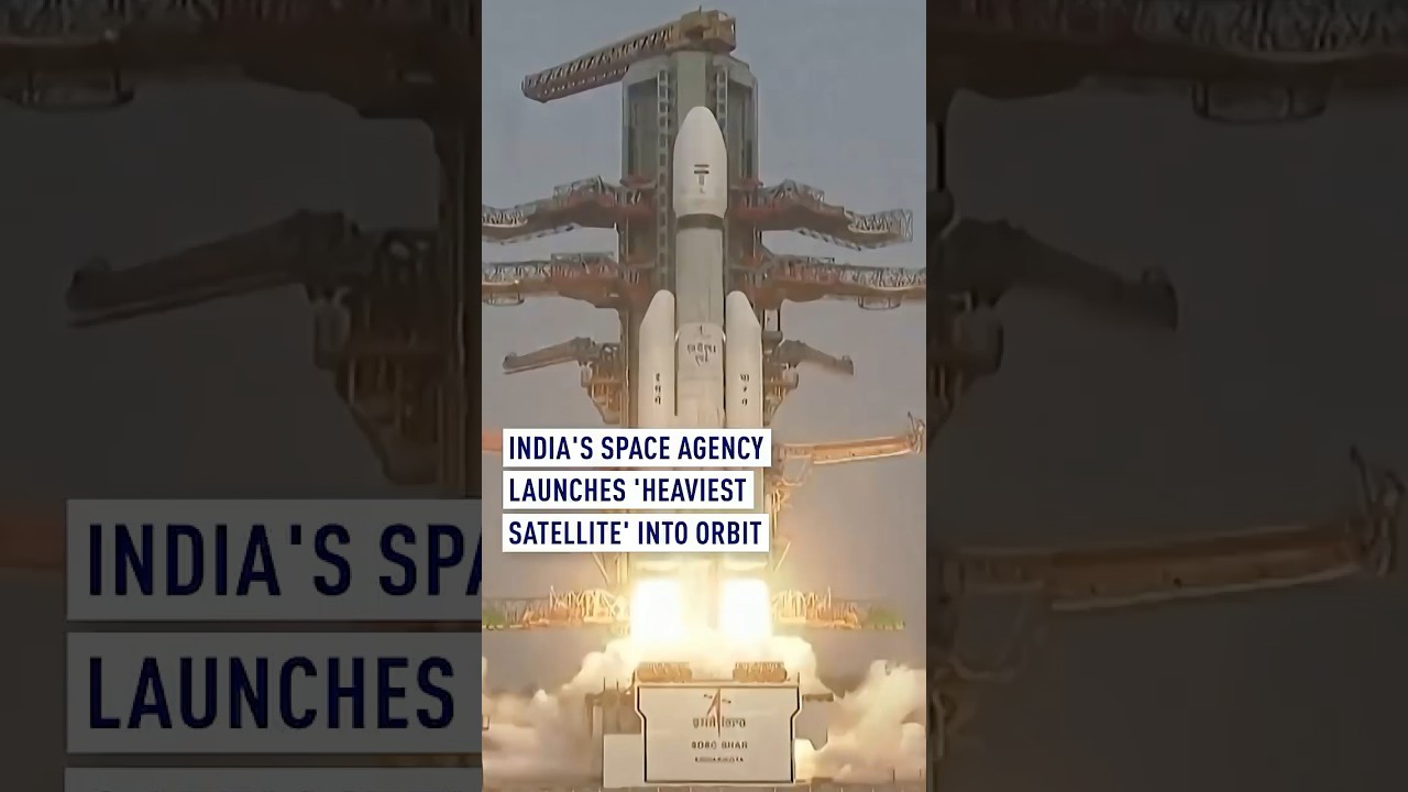 India's space agency launches 'heaviest satellite' into orbit