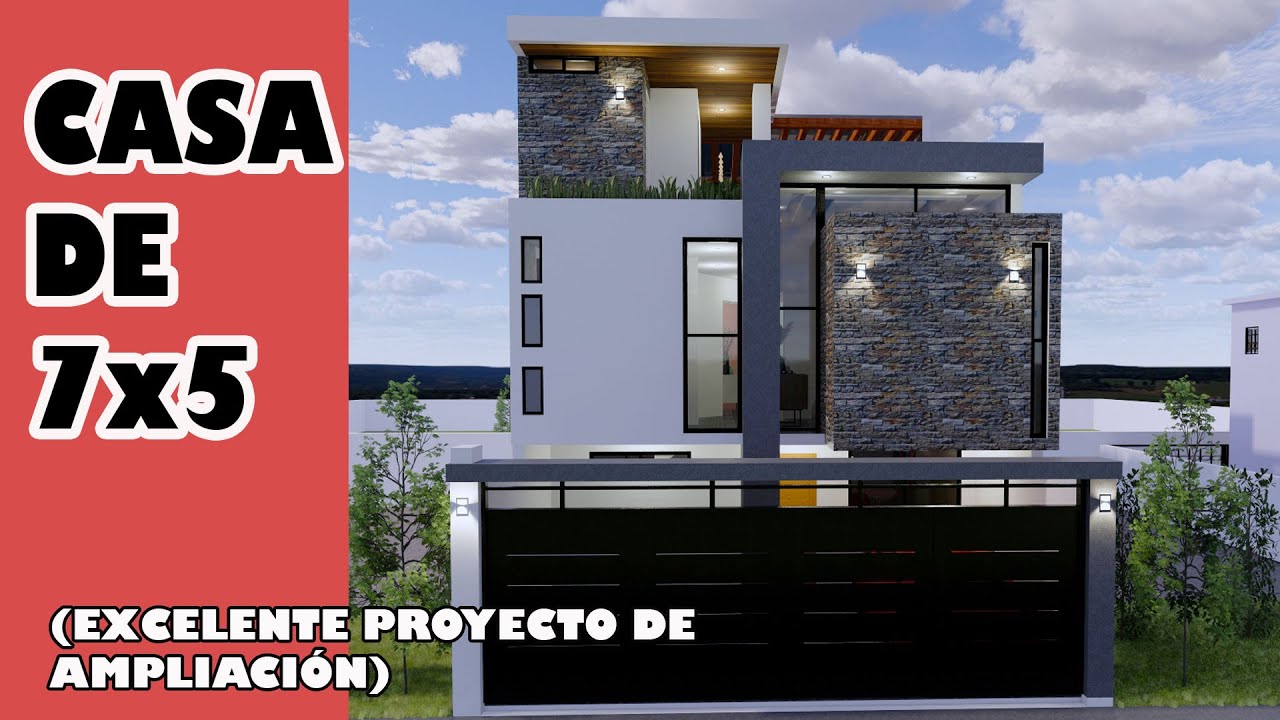 CASA DE 7 X15 (Excelente proyecto de ampliación)